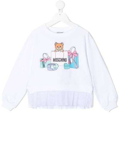 Moschino Kids толстовка с принтом Teddy Bear