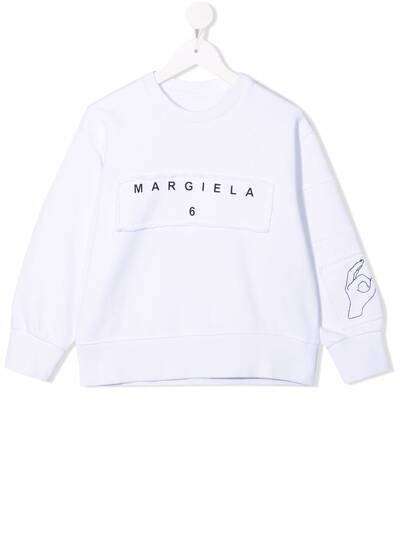 MM6 Maison Margiela Kids толстовка с логотипом