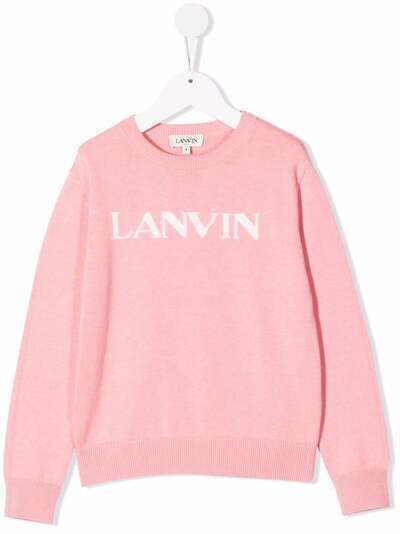 LANVIN Enfant толстовка с круглым вырезом и логотипом