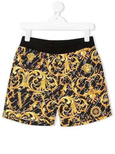 Young Versace шорты с принтом Baroque YC000270A232785