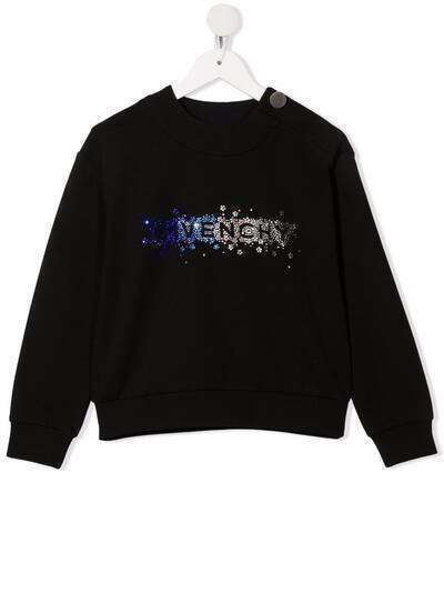 Givenchy Kids толстовка с эффектом градиента и логотипом