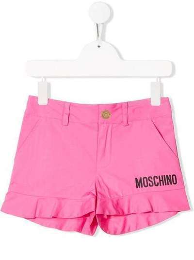 Moschino Kids шорты с логотипом HDQ001LMA01
