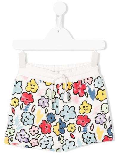 Stella McCartney Kids шорты с кулиской и цветочным принтом 589095SOJD3