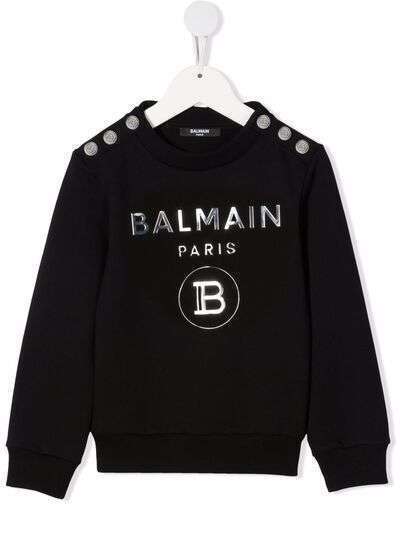 Balmain Kids толстовка с логотипом