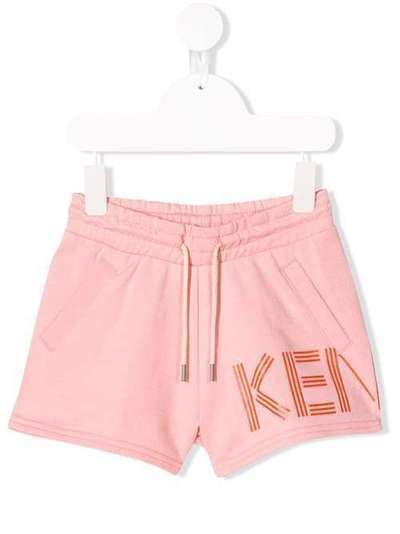 Kenzo Kids спортивные шорты с принтом логотипа KN26058