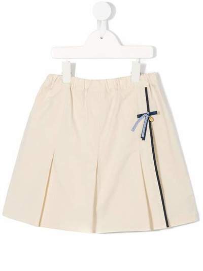 Familiar box pleats skirt shorts 481460