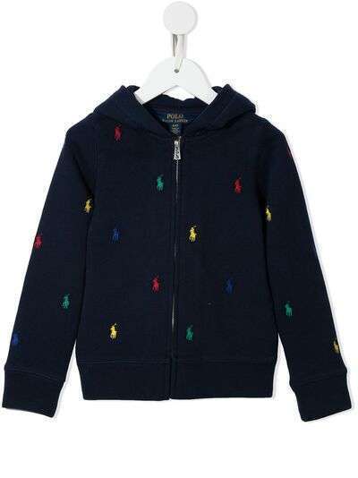 Ralph Lauren Kids худи с вышивкой Polo Pony