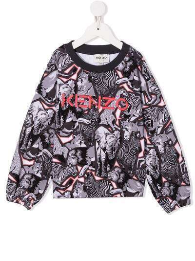 Kenzo Kids толстовка с принтом