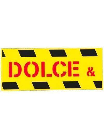 Dolce & Gabbana нашивка с логотипом и диагональными полосками BI1294AJ044