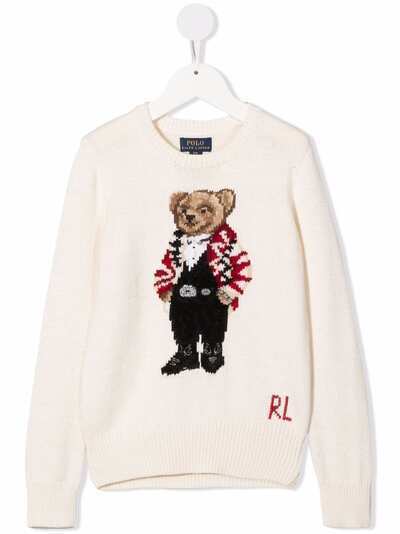 Ralph Lauren Kids джемпер с вышивкой Bear