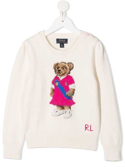 Ralph Lauren Kids джемпер Polo Bear вязки интарсия