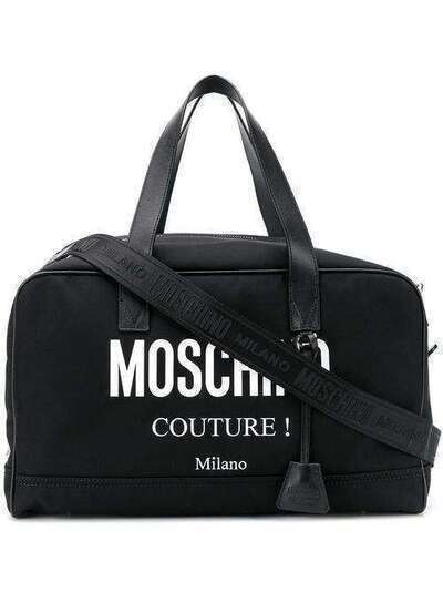 Moschino дорожная сумка с логотипом A74208201