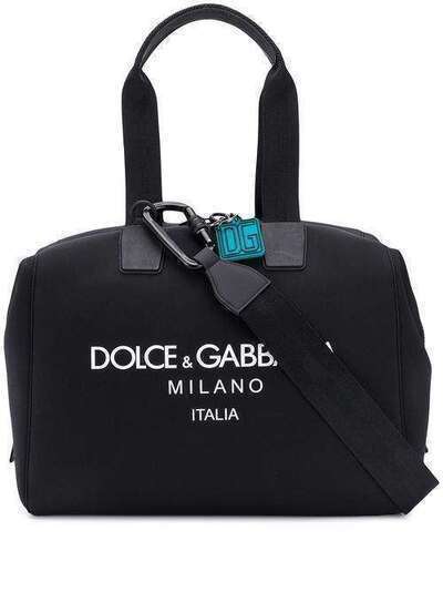 Dolce & Gabbana дорожная сумка с логотипом BM1739AA350