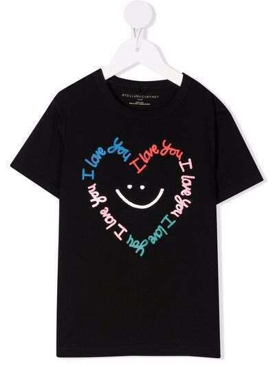Stella McCartney Kids футболка с надписью