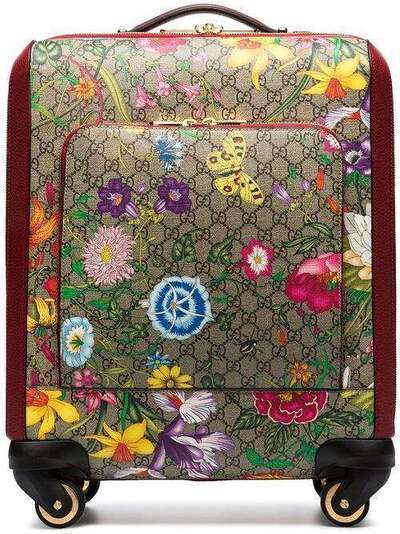 Gucci чемодан Ophidia с принтом Flora 451003HV8FC