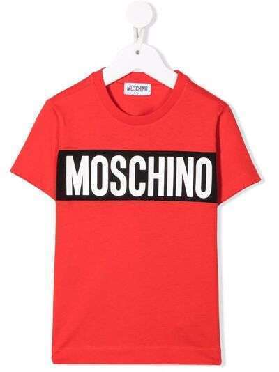 Moschino Kids футболка с логотипом