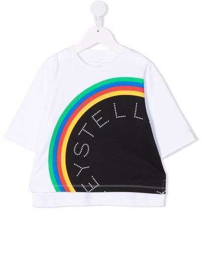 Stella McCartney Kids футболка с принтом Stella Logo
