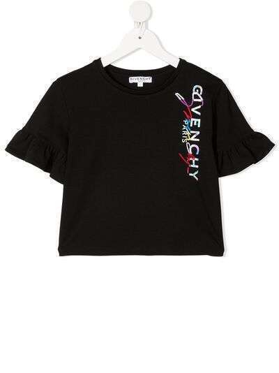 Givenchy Kids футболка с оборками