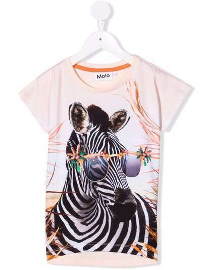 Molo футболка с принтом Zebra Fun