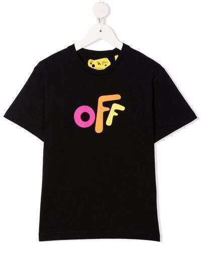 Off-White Kids футболка с логотипом