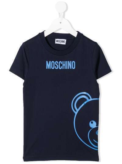 Moschino Kids футболка Teddy Bear с логотипом