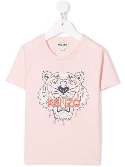 Kenzo Kids футболка с вышивкой Tiger