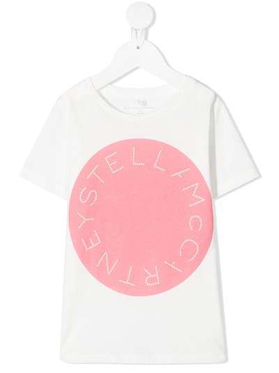 Stella McCartney Kids футболка с короткими рукавами и логотипом