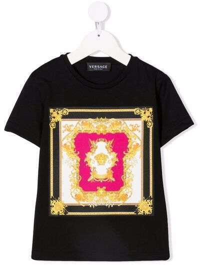 Versace Kids футболка с принтом Baroque