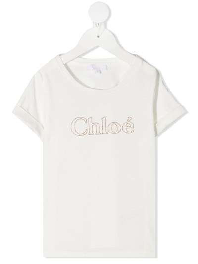 Chloé Kids футболка с короткими рукавами и логотипом