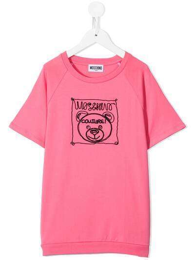 Moschino Kids футболка с логотипом