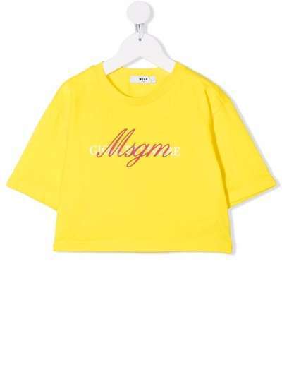 MSGM Kids футболка с логотипом