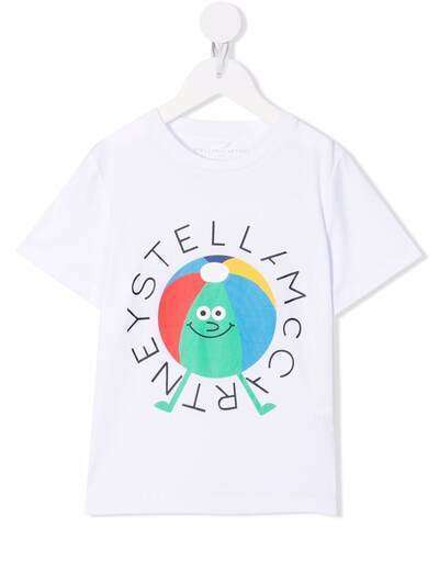 Stella McCartney Kids футболка из экологичного хлопка с принтом