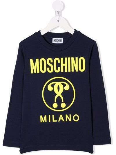 Moschino Kids футболка с логотипом