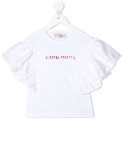 Alberta Ferretti Kids футболка с логотипом