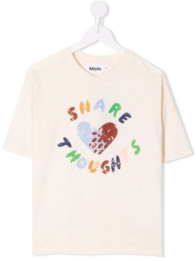Molo футболка из органического хлопка с принтом Share Thoughs