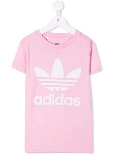 adidas Kids футболка с логотипом Trefoil