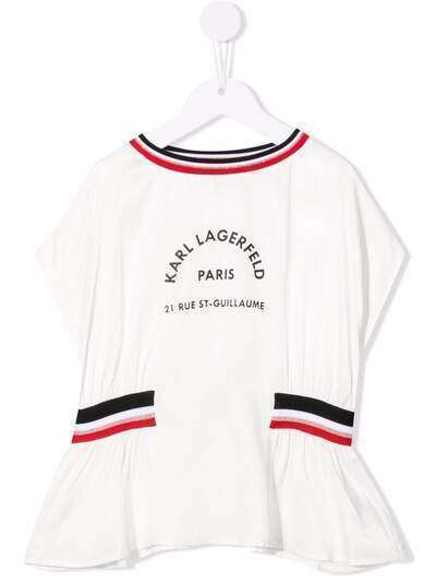Karl Lagerfeld Kids блузка с логотипом