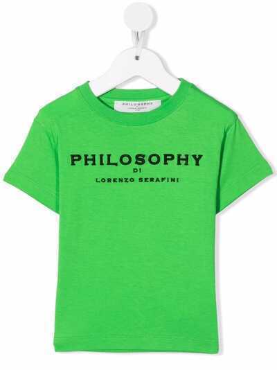 Philosophy Di Lorenzo Serafini Kids футболка с вышитым логотипом