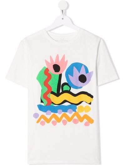 Stella McCartney Kids футболка с абстрактным принтом