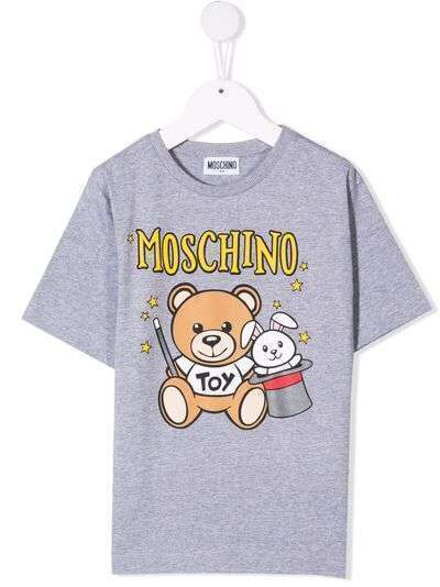 Moschino Kids футболка с принтом Teddy Bear