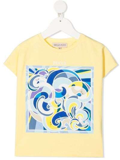 Emilio Pucci Junior футболка с абстрактным принтом