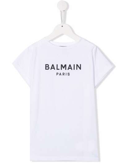 Balmain Kids футболка с логотипом