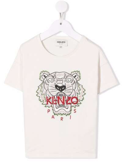 Kenzo Kids толстовка из органического хлопка с вышивкой Tiger