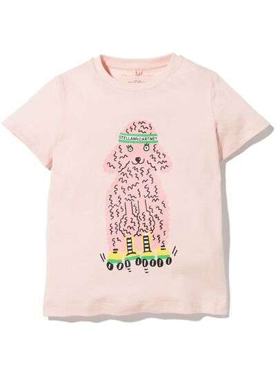 Stella McCartney Kids футболка Skating Poodle