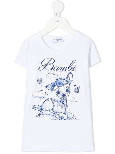 Monnalisa футболка с принтом Bambi