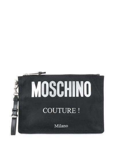 Moschino клатч с принтом A84058205