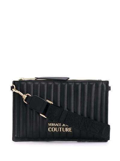 Versace Jeans Couture стеганый клатч с логотипом E1VVBBQX71418