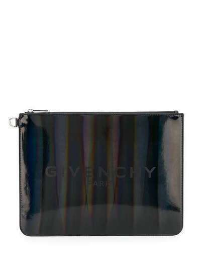 Givenchy полосатый клатч с логотипом BK600JK0VB