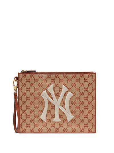 Gucci клатч с узором Original GG и нашивкой 'NY Yankees™' 5477969Y9ET