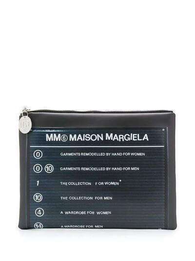 Mm6 Maison Margiela клатч с логотипом S54WF0039PR184